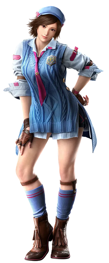 Asuka Kazama's official art for Tekken 8.