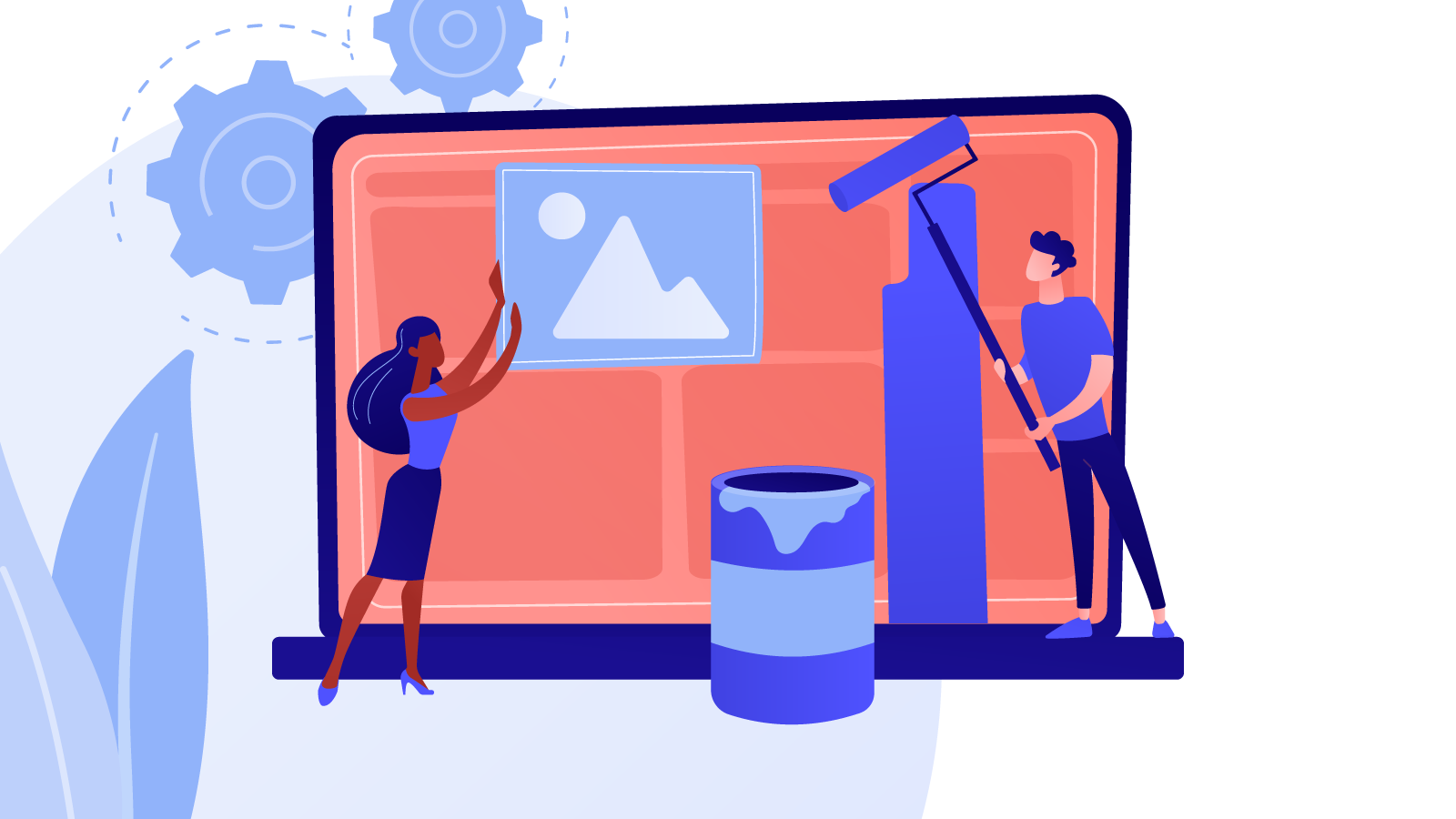 UX-/UI-Designer erstellen Website