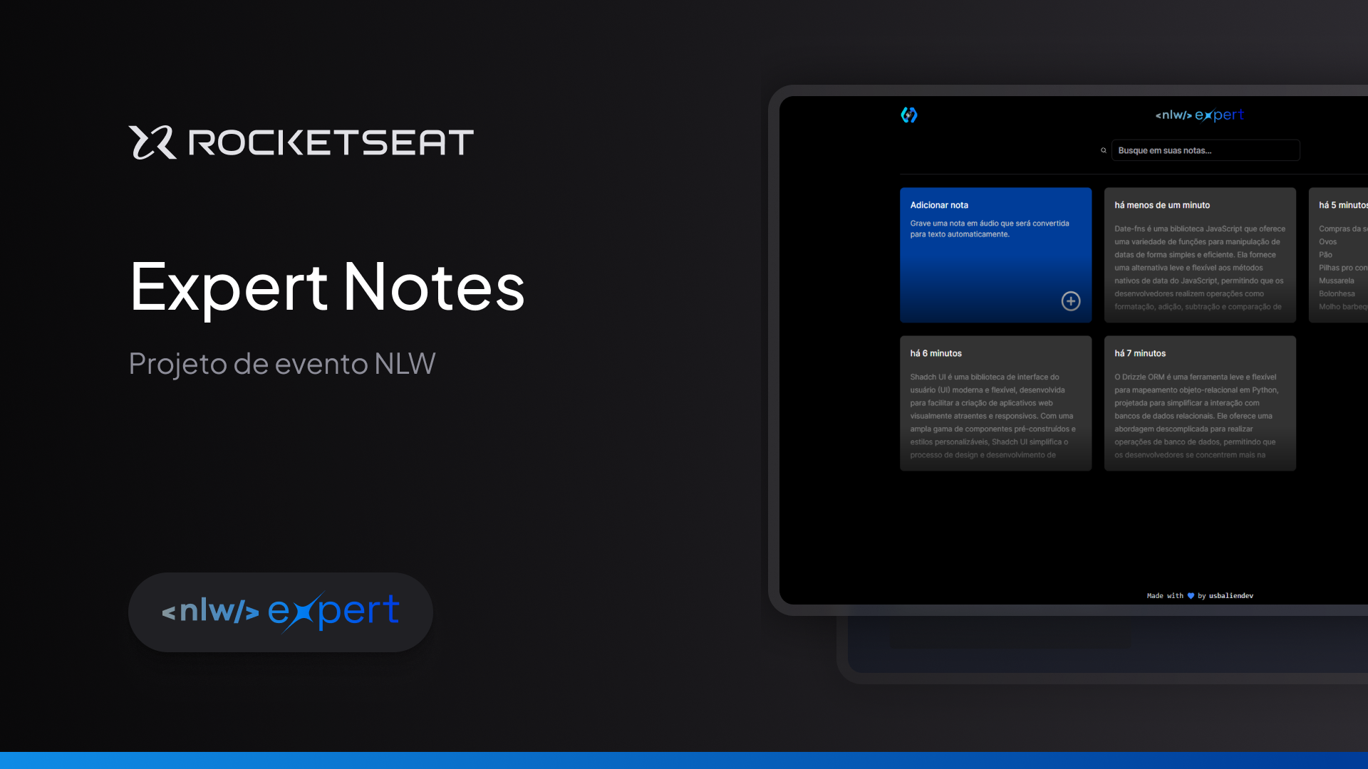 Tumbnail do projeto Expert Notes