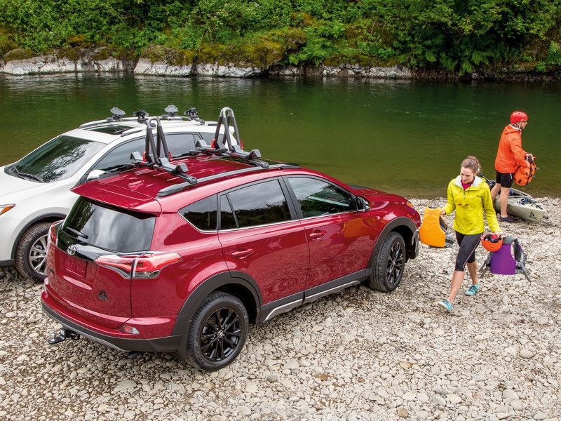 2018 Toyota RAV4 Adventure and Limited near water ・  Photo by Toyota 