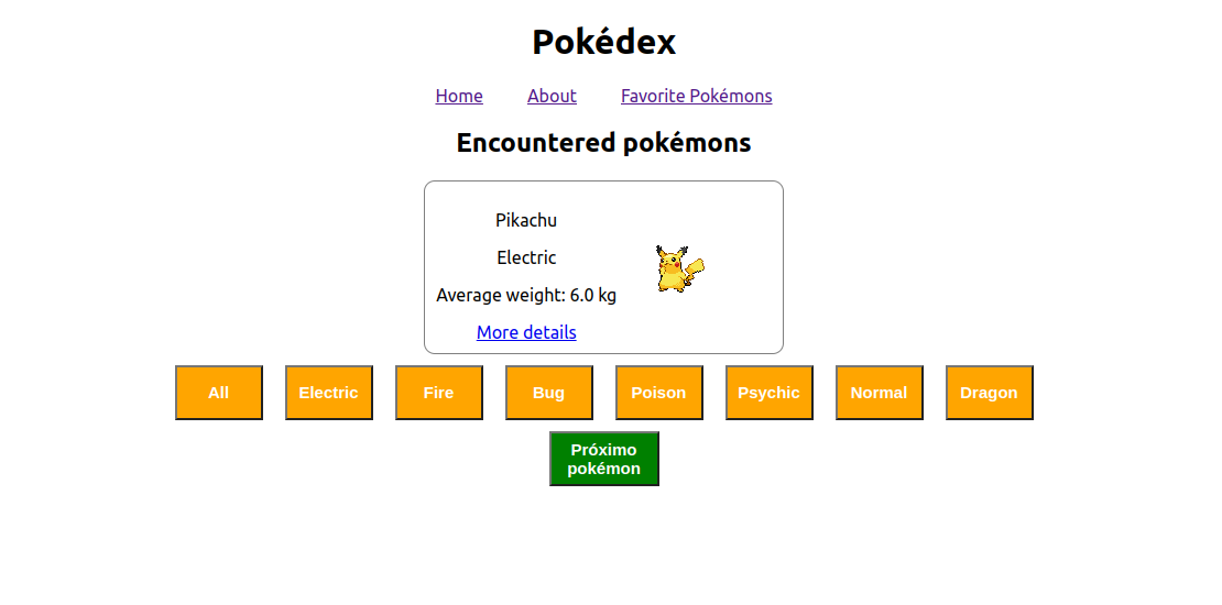 Imagem da sessão Pokedex