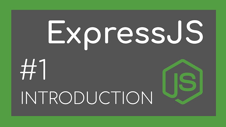 Building Web Applications with Node.js and Express 4.0