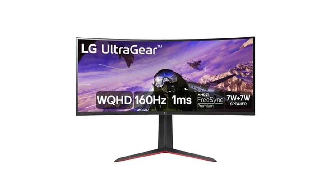 Imagem do produto Monitor Gamer LG UltraGear Curvo 34” WQHD UltraWide 3440x1440 160Hz 1ms (MBR) HDR10 AMD FreeSync HDMI 34GP63A-B em Mercado Livre