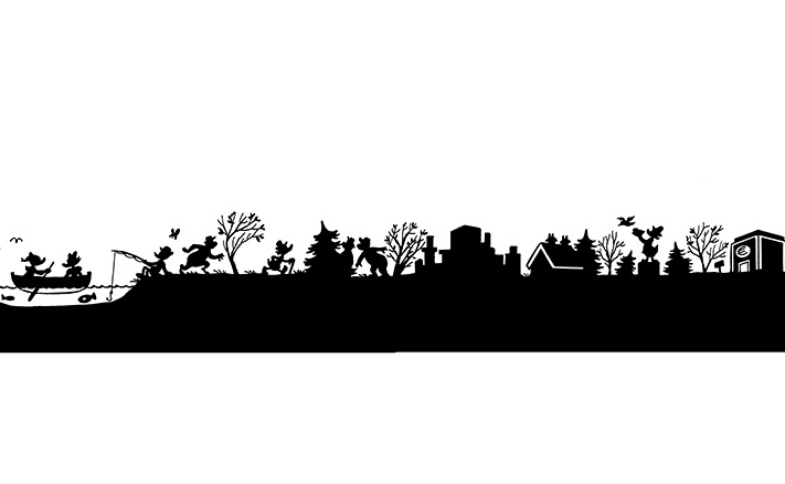 Donald Duck Skyline - Duckstad