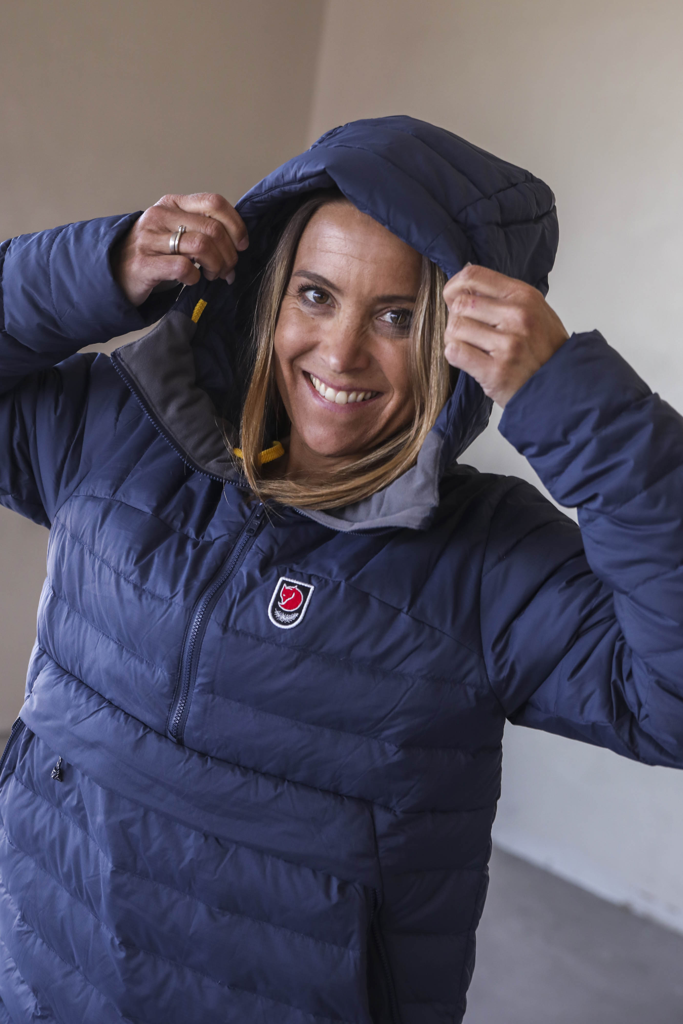 Expedition Pack Down Anorak W blå Fjällräven