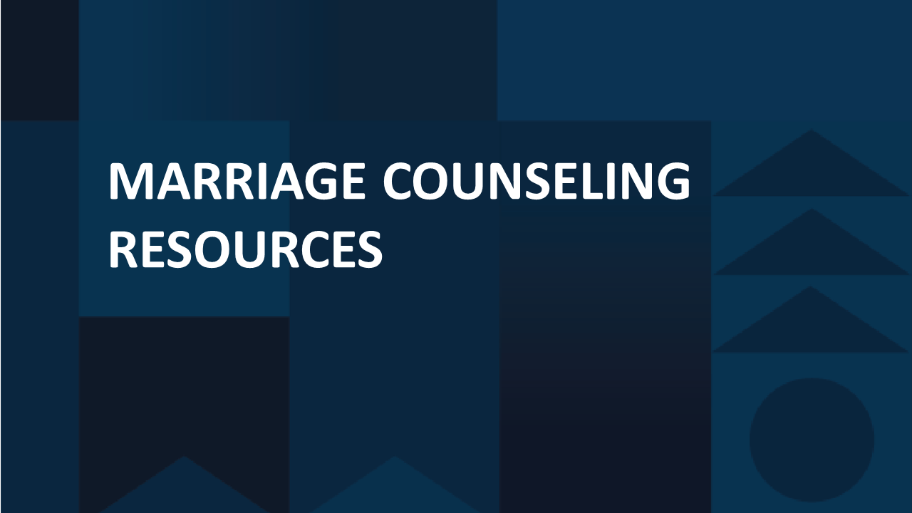 Recursos de consejería matrimonial