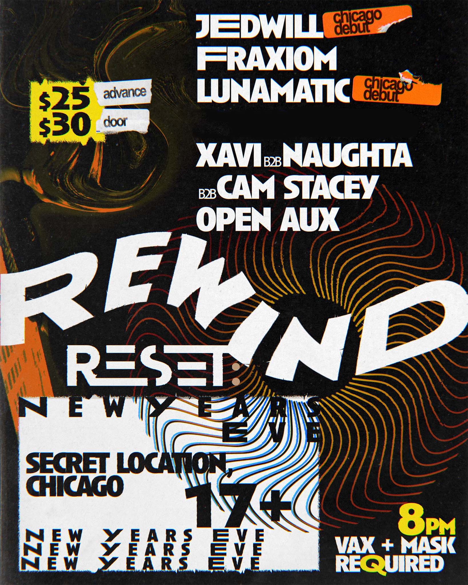 Rewind Tickets Dec 31, 2021 Chicago, IL — Reset Presents