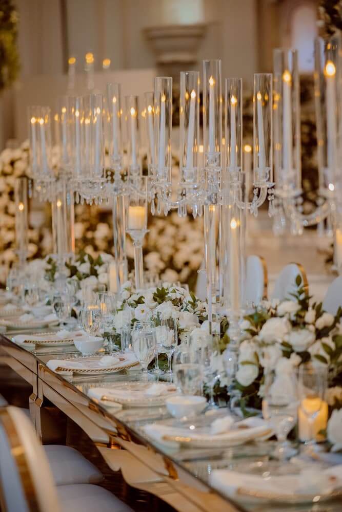 candles many candles on a table