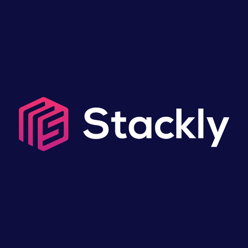 Dark version of the Stackly wordmark.