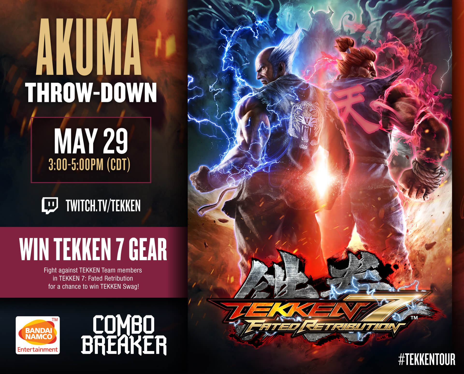 See Heihachi And STREET FIGHTER'S Akuma Throw Down In New TEKKEN 7