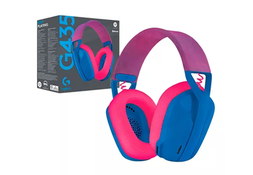 Imagem do produto Headset Gamer Sem Fio Logitech G435 LIGHTSPEED - Azul em Carrefour