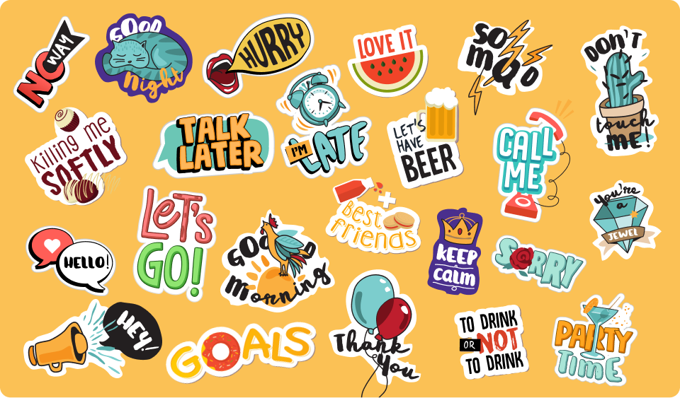 New section for stickers