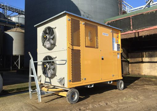 Conservación ecológica del trigo con el refrigerador de cereal