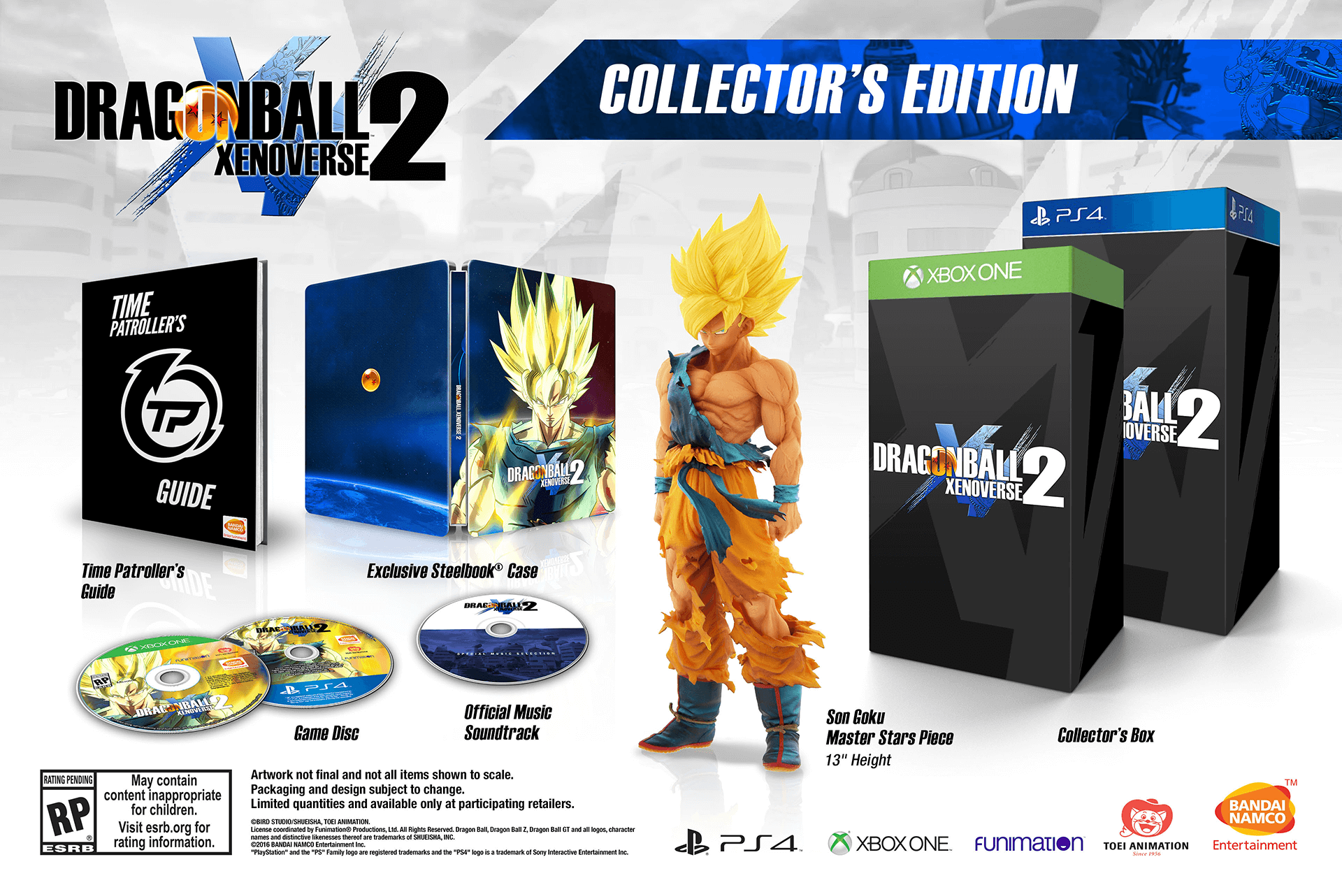 DragonBall Z Xenoverse 2: Collectors Edition- The Manga - Time Patroller's  Guide