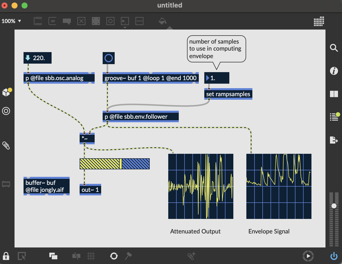 Synth Building Blocks Envelopes Cycling '74