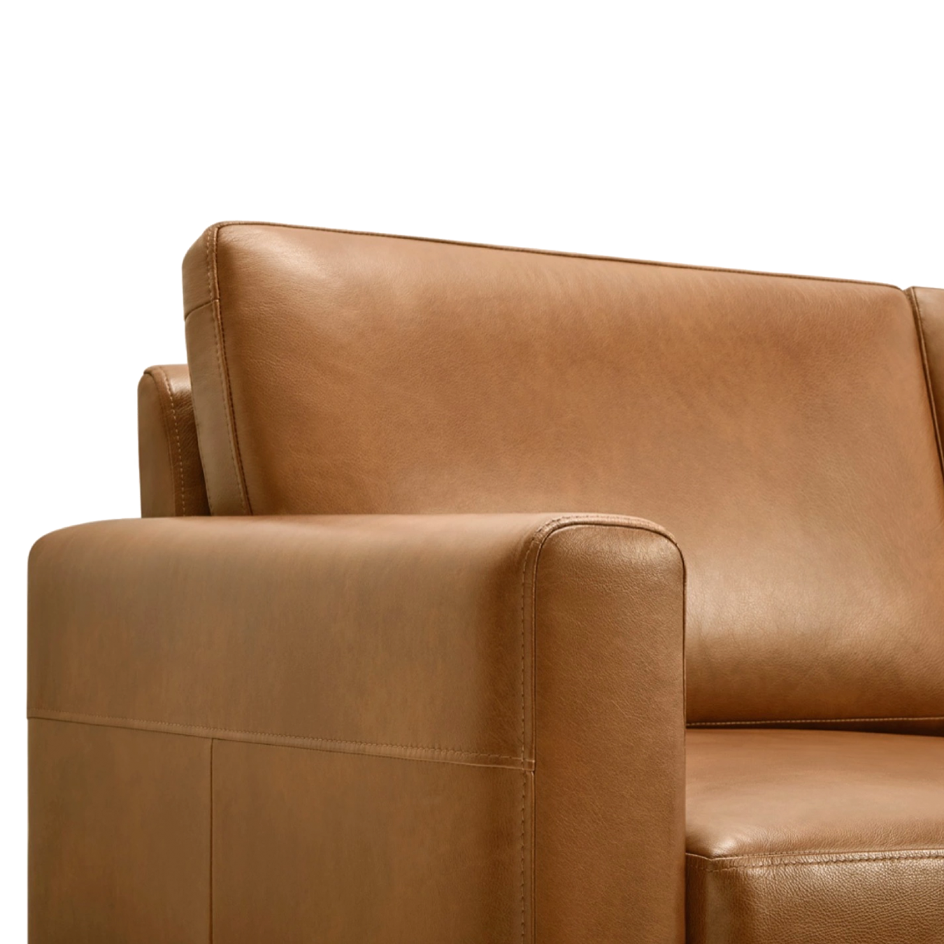 Nomad leather sofa in Camel