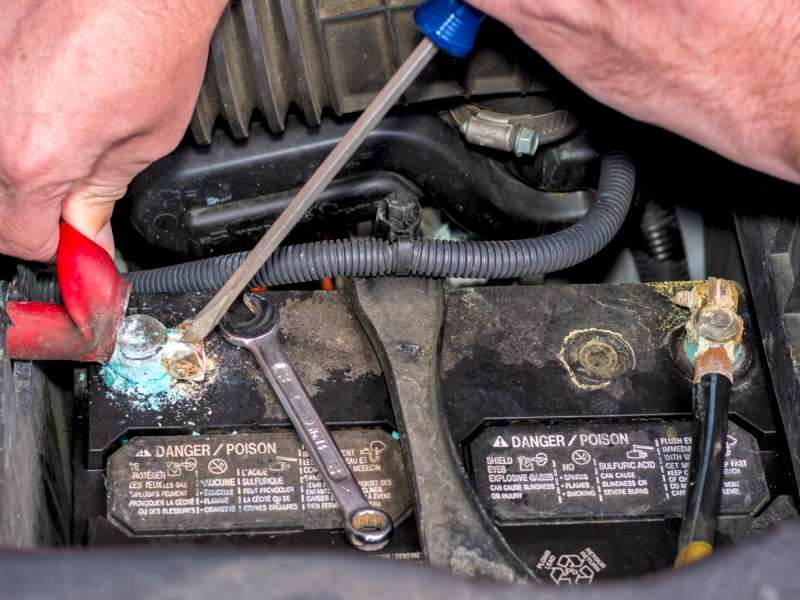 How to clean store battery terminals