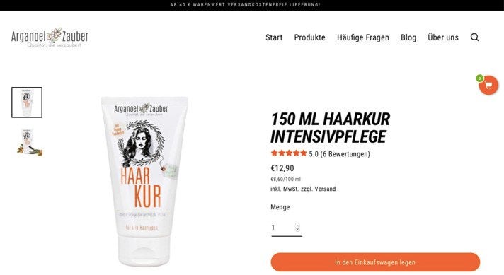 André Kruse verkauft seine Arganöl-Produkte auch über den eigenen Shop. Vor allem Stammkunden sorgen hier für gute Umsätze.