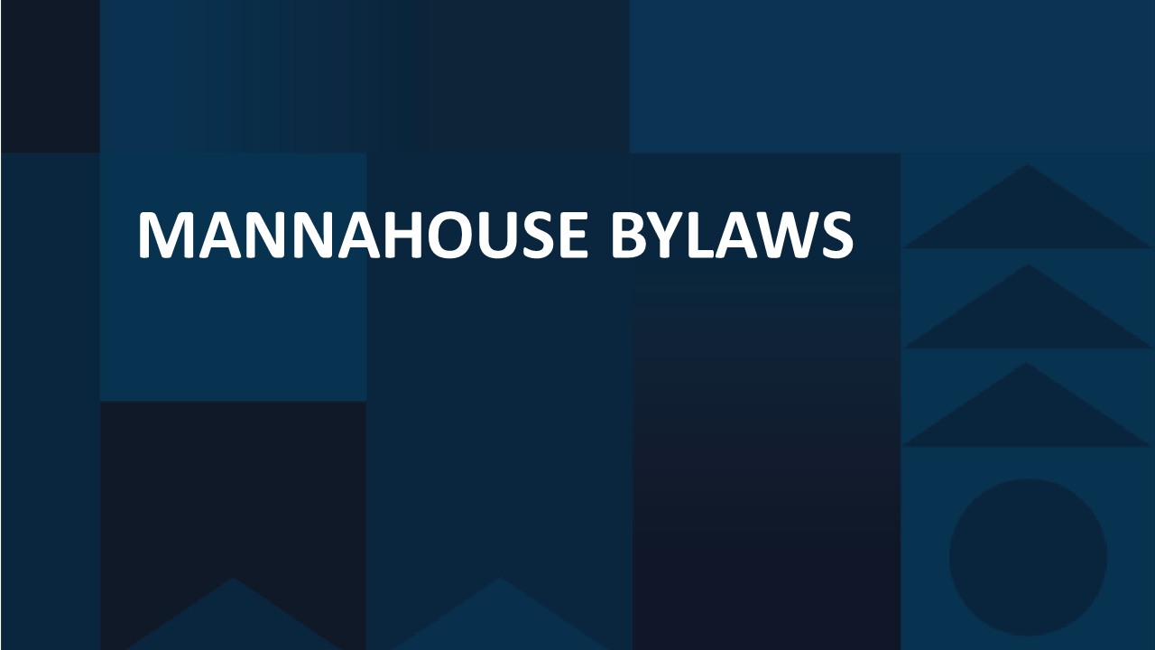 Mannahouse Bylaws