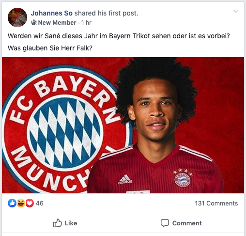 Bild Facebook Sport Gruppen Bayern Insider Interaktion OMR