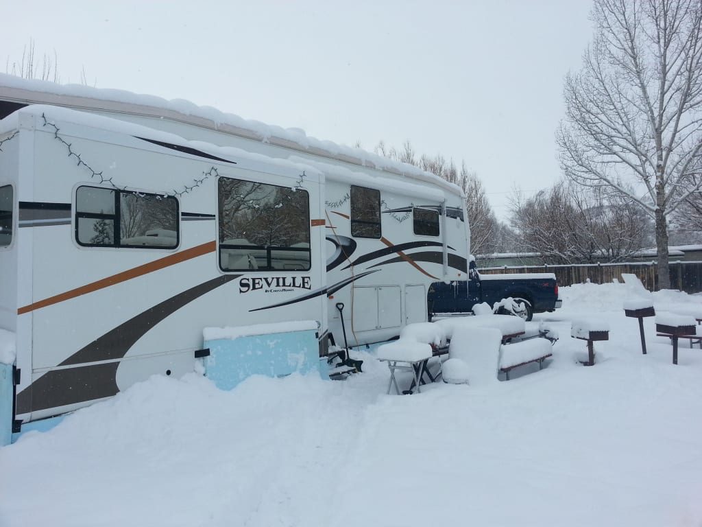 Be sure to winterize your RV before preparing for snow!
