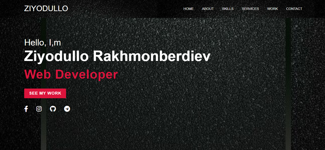 Mini Portfolio Website