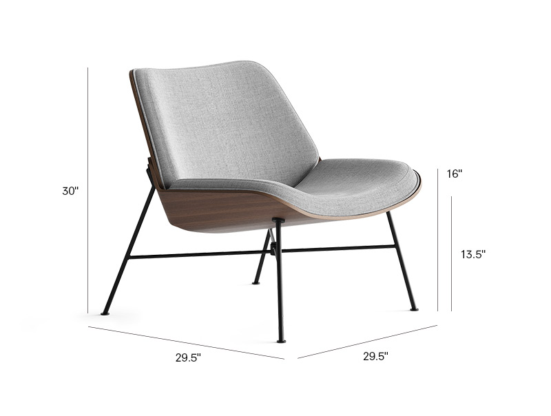 Lounge best sale chair sizes