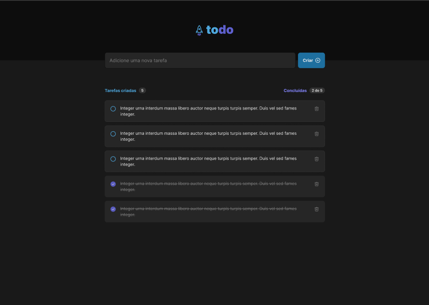 Logo Todo List -  Desafio 01 - Rocketseat  2022