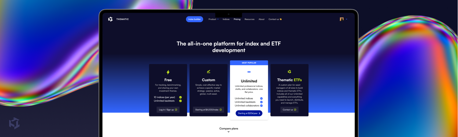 Introducing Institutional-Quality Custom Indices Starting at $4,000, Unlimited Indices at $20,000 Annually