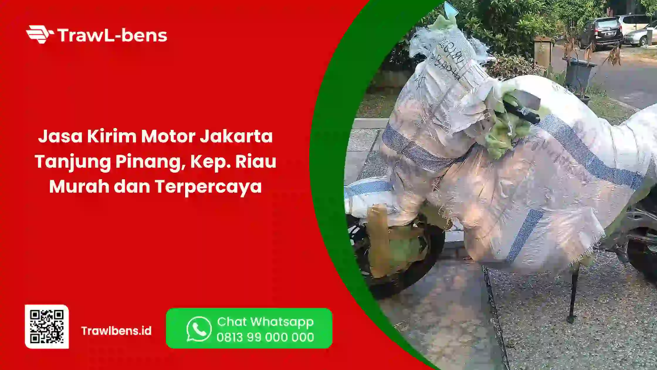 Jasa Kirim Motor Jakarta Tanjung Pinang, Kep. Riau Murah dan Terpercaya