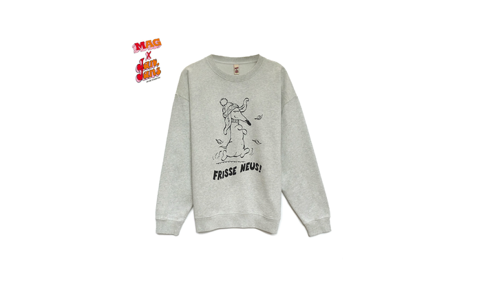 MAG x Jans: Sweater Frisse Neus Light-Grey