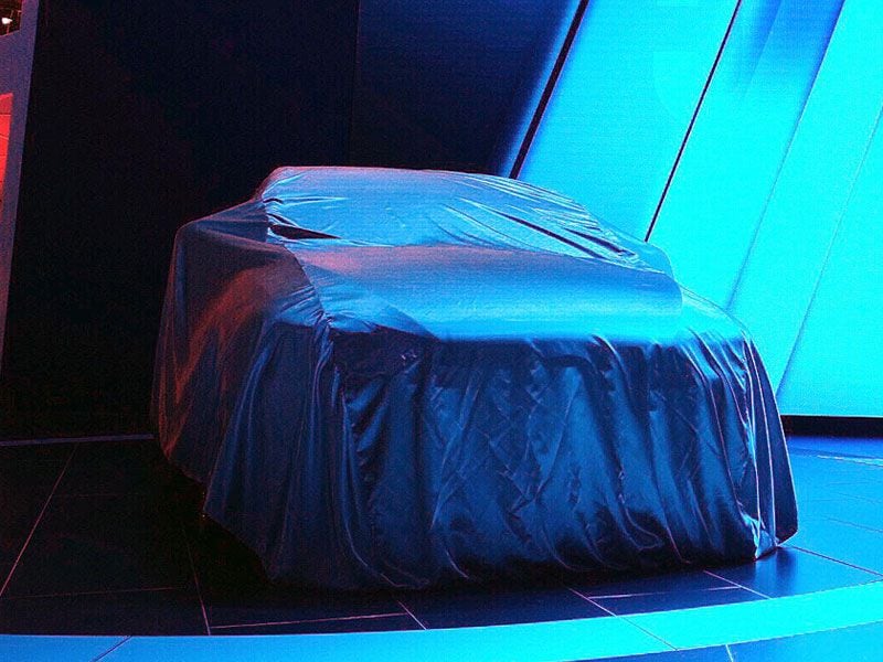 teaser covered car