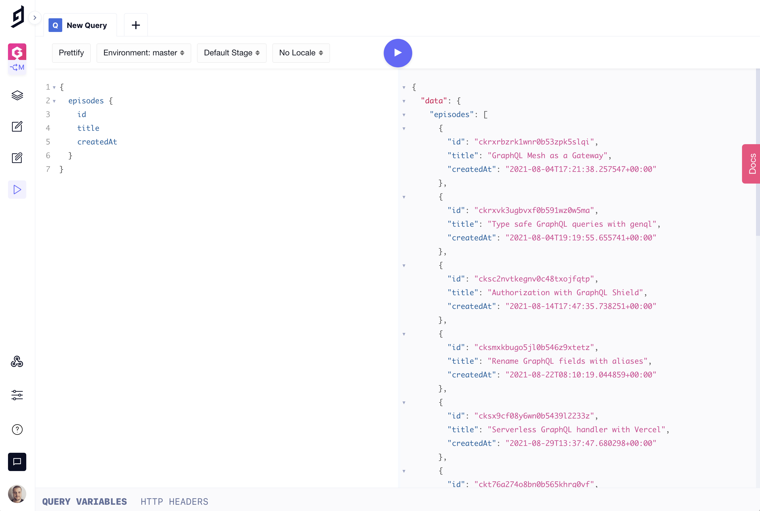 Hygraph API Playground