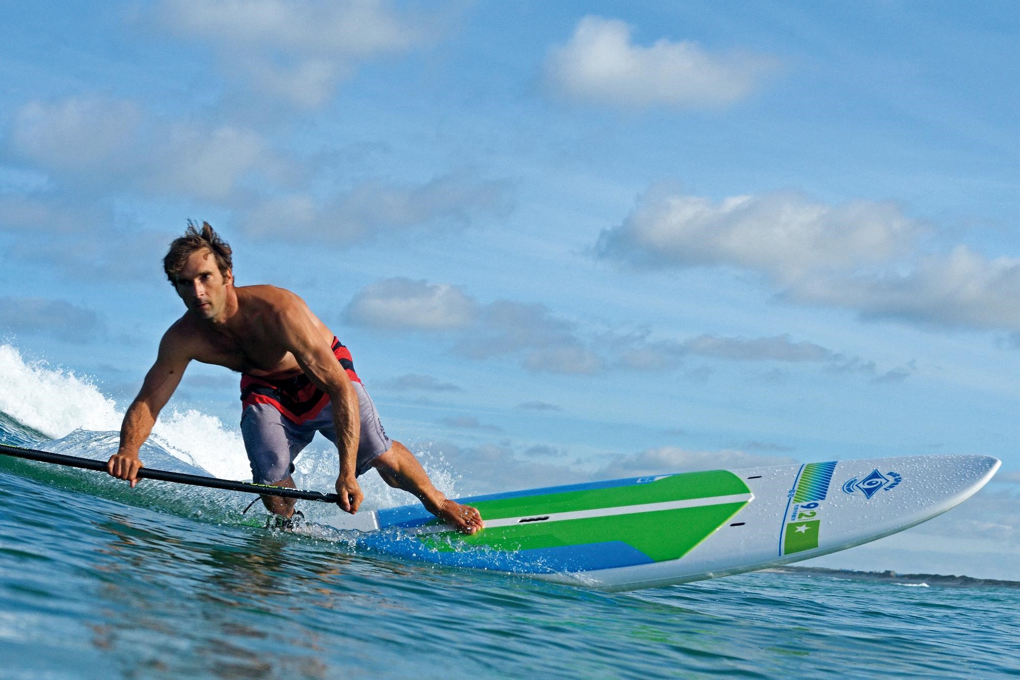 Surfing on a Paddleboard