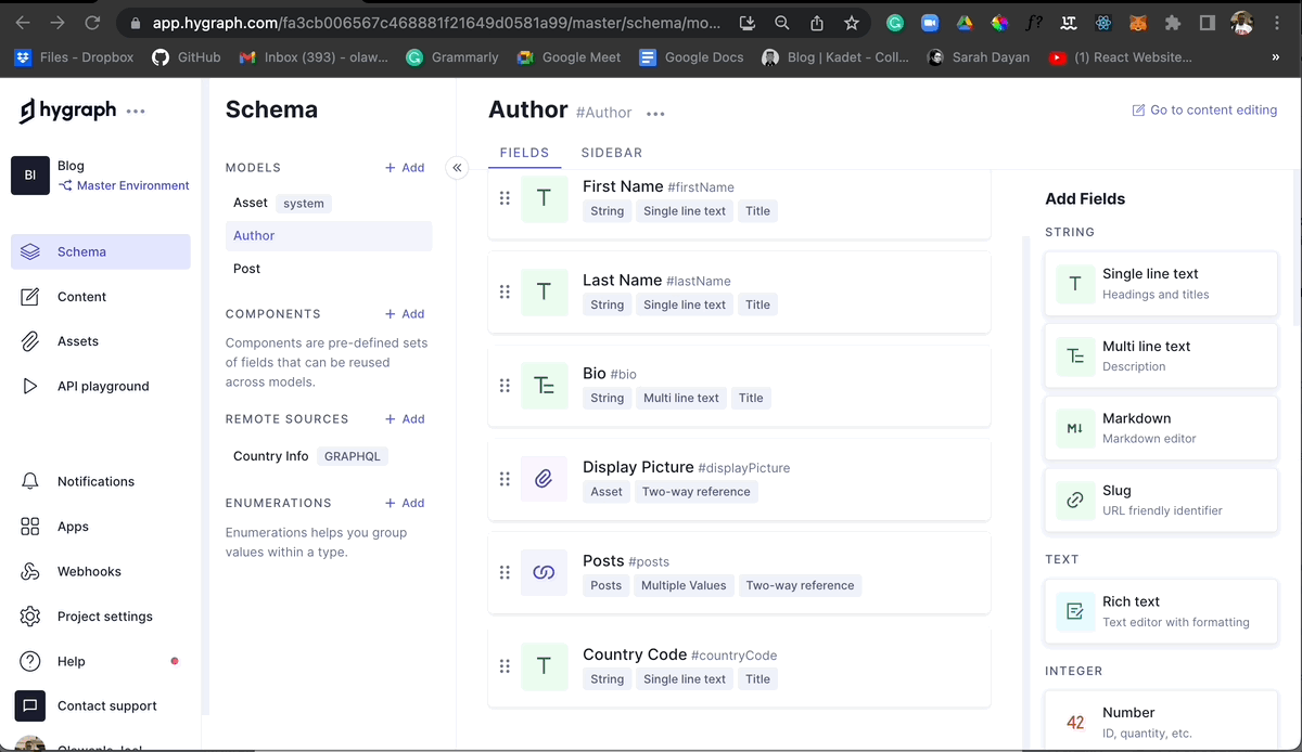 adding a remote source to the schema