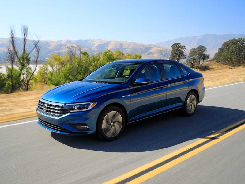 2019 Volkswagen Jetta SEL on road ・  Photo by Volkswagen 