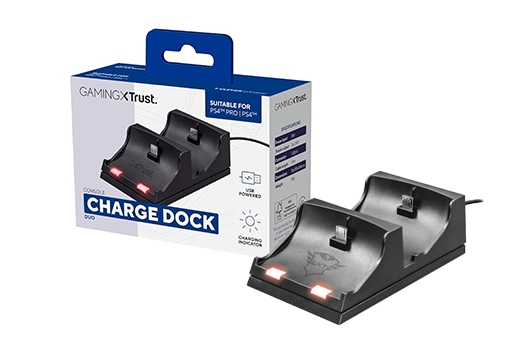 Imagem do produto Base Trust Carregador Duo Charge Dock PS4 - Preto em Mercado Livre
