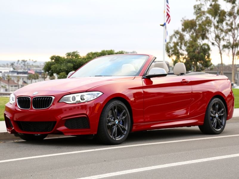 2017 BMW M240i convertible Melbourne Red Metallic color 