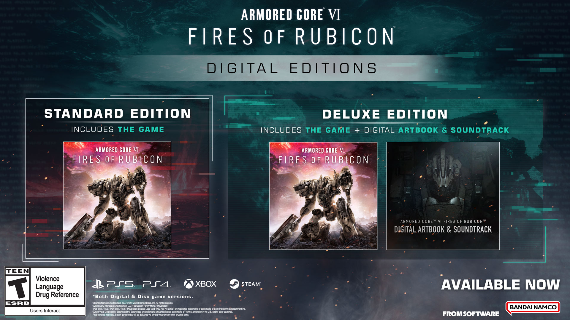 ARMORED CORE VI FIRES OF RUBICON Digital Deluxe Edition Product Image