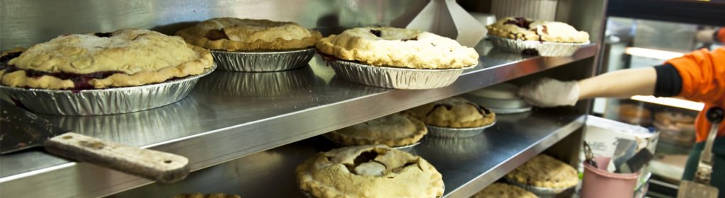 They bake fresh pies daily, available as a whole pie or by the slice.