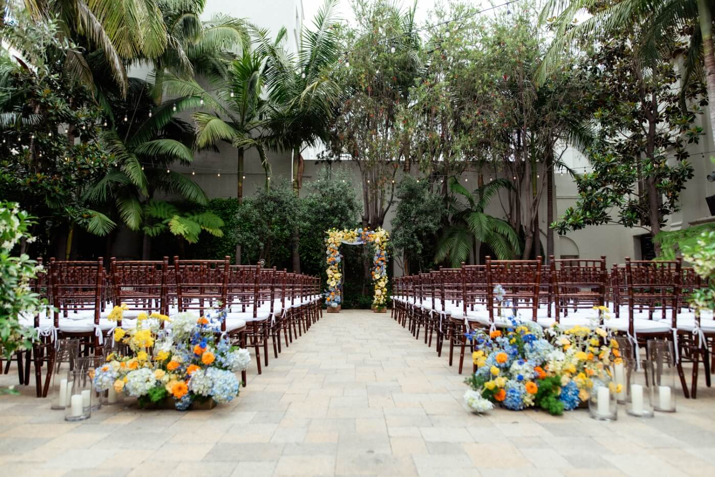 wedding seating setup