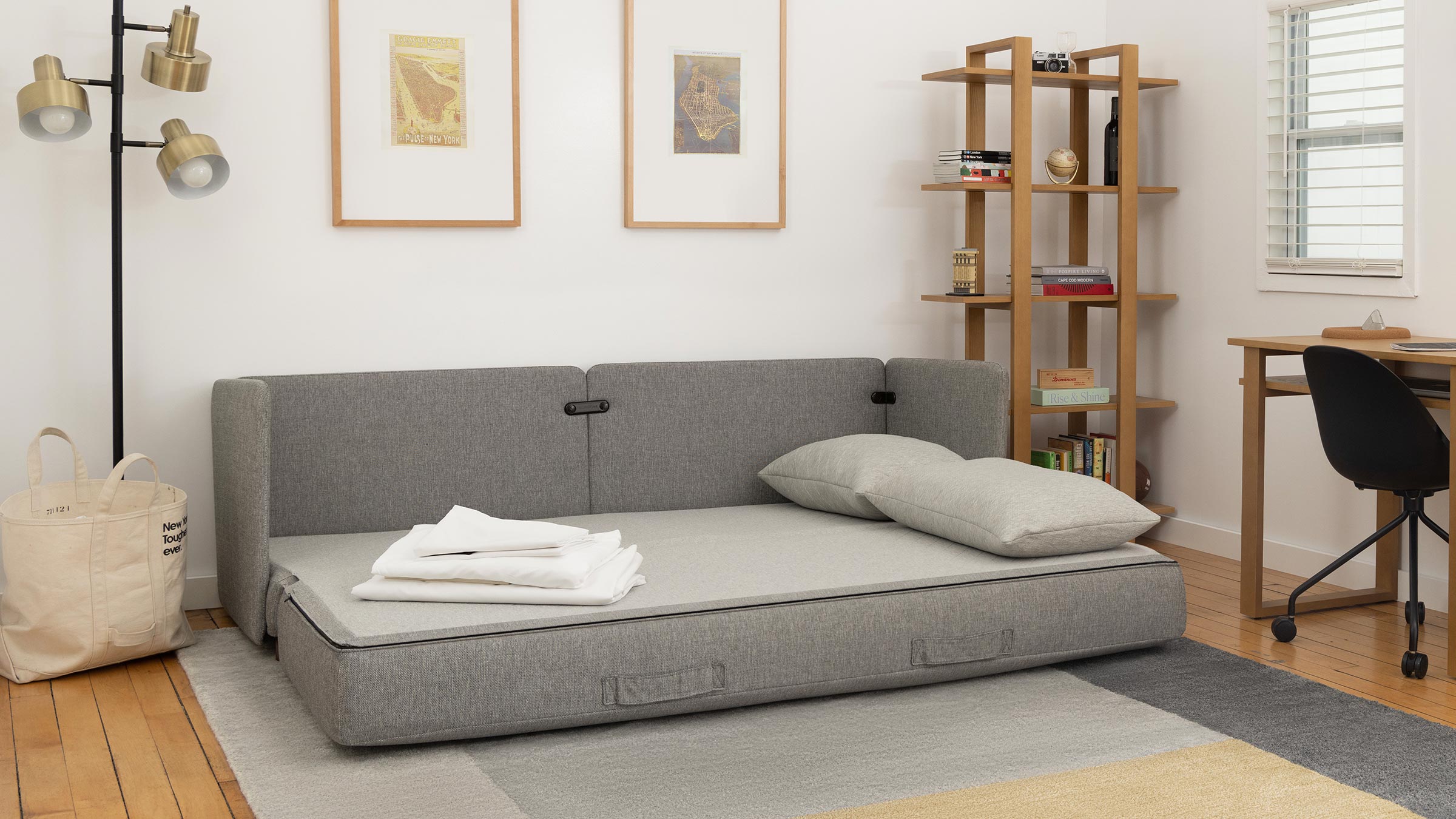 Comfortable fold out outlet couch