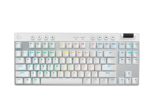 Imagem do produto Teclado Mecânico Gamer sem fio Logitech G Pro X TKL Lightspeed Switch Brown Tactile - Branco em Magazine Luiza