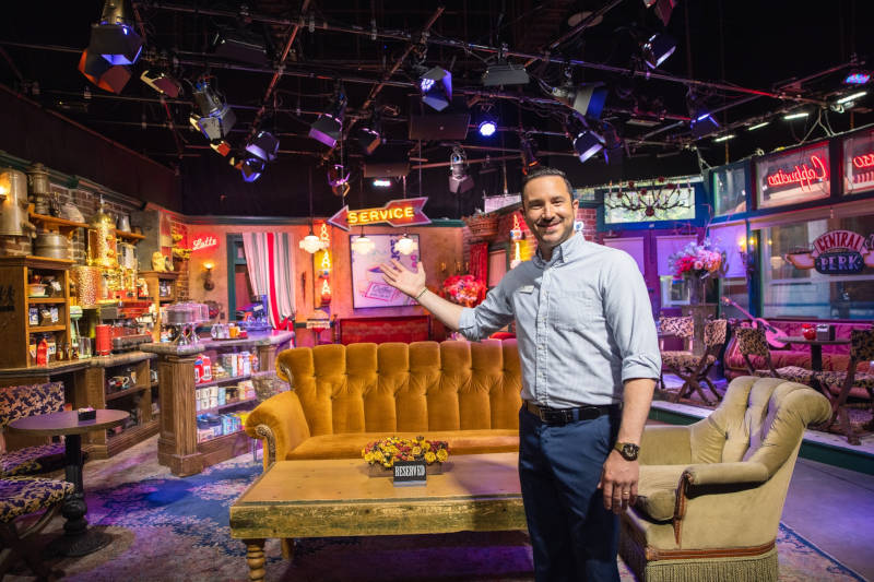 Tour Guide on the Friends Central Perk set.