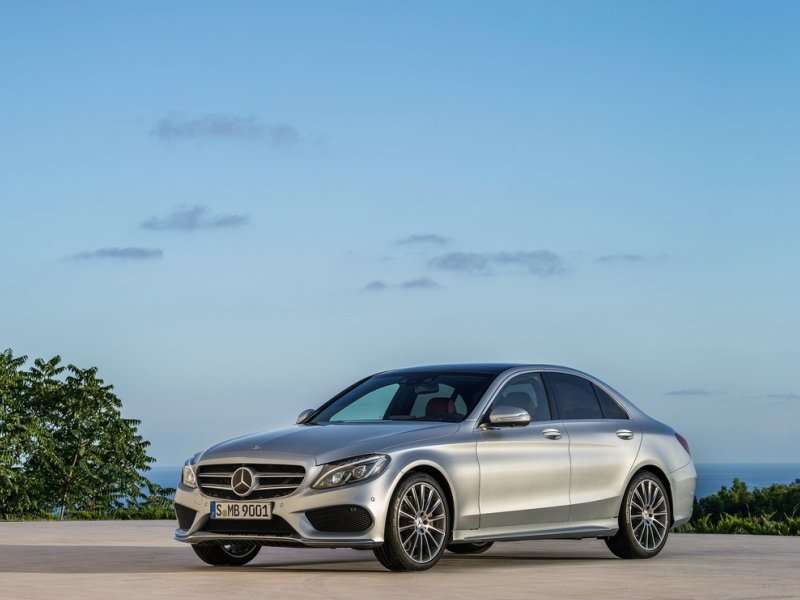 silver mb c class 