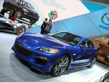 mazda rx 8 2009 bleu