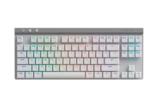 Imagem do produto Teclado Mecânico Gamer sem fio Logitech G515 TKL Lightspeed Switch Brown Tactile - Branco em Mercado Livre