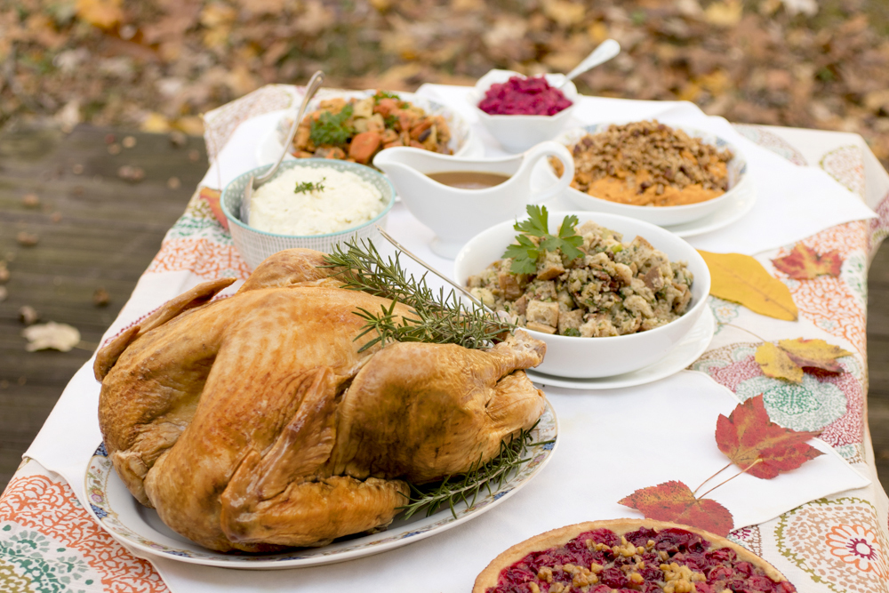 Eating outside could make the Thanksgiving experience nicer and give you more table space.