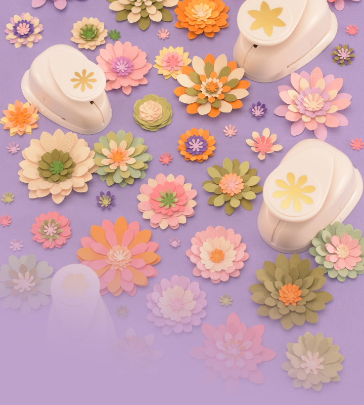 Vaessen Creative Werkzeugset Für Ösen (Eyelets) | 3 Lochstanzer Inkl. Hammer | Für Scrapbooking, Leder & Karten