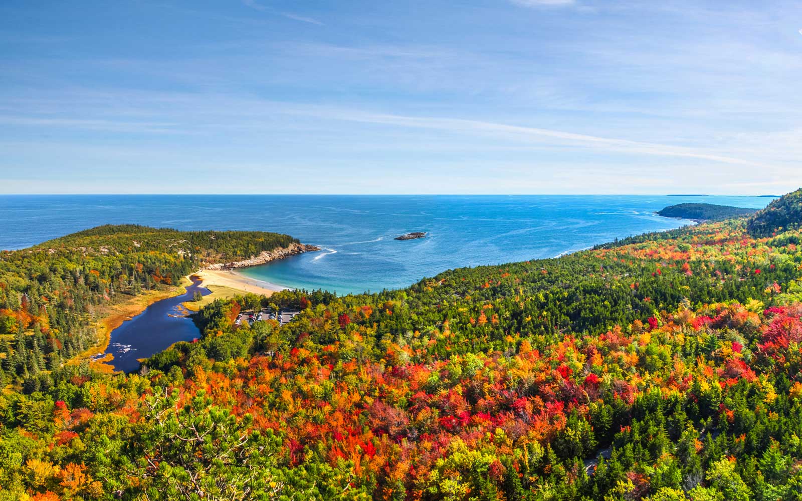 Acadia is especially beautiful in the fall.